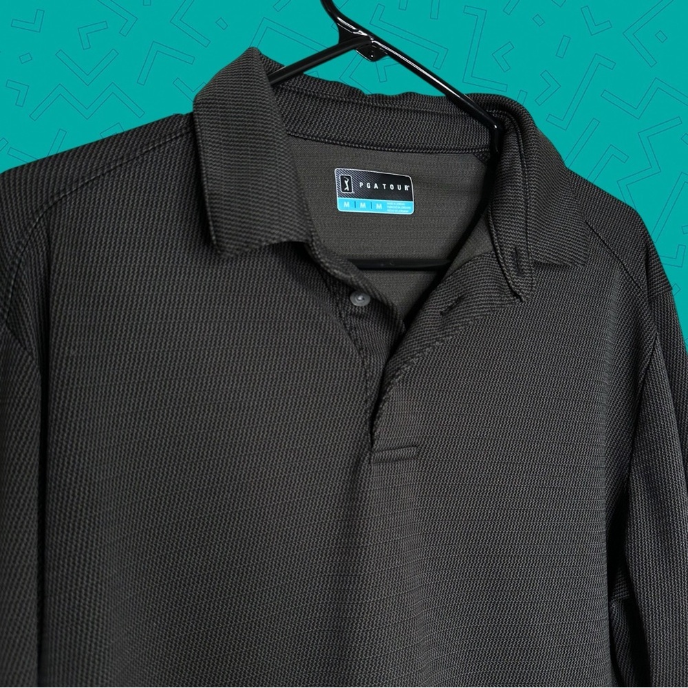 PGA Tour golf long sleeve polo shirt
